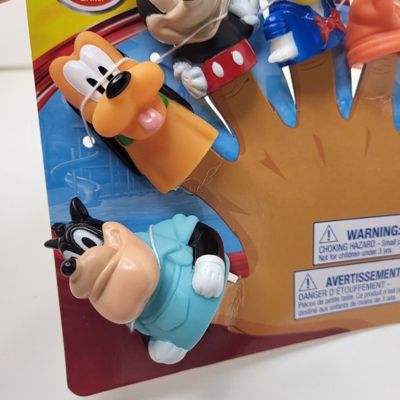 Disney Junior Mickey Bath Time Finger Puppets Educational Kid Child Toy Ages 3+ - Picture 2 of 10